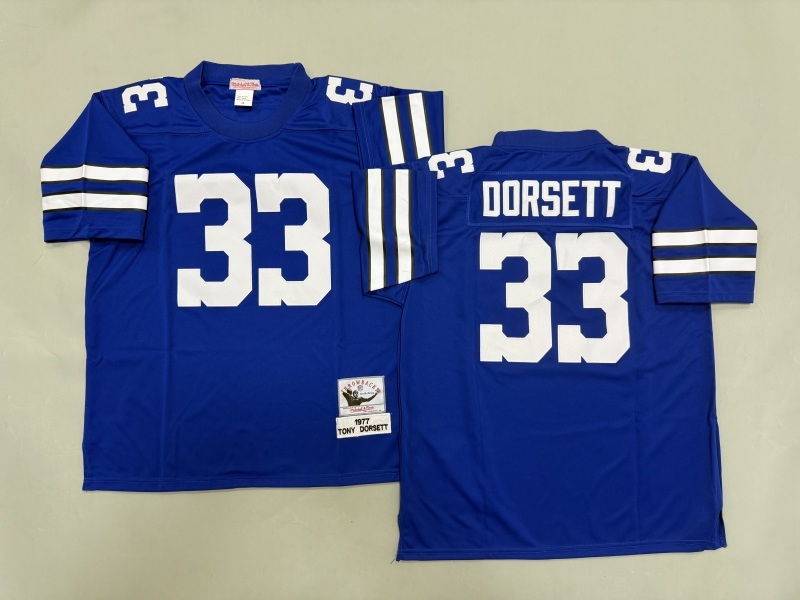 Men 2025 Nike Dallas Cowboys #33 Dorsett Blue Throwback Limited NFL Jersey 005->dallas cowboys->NFL Jersey
